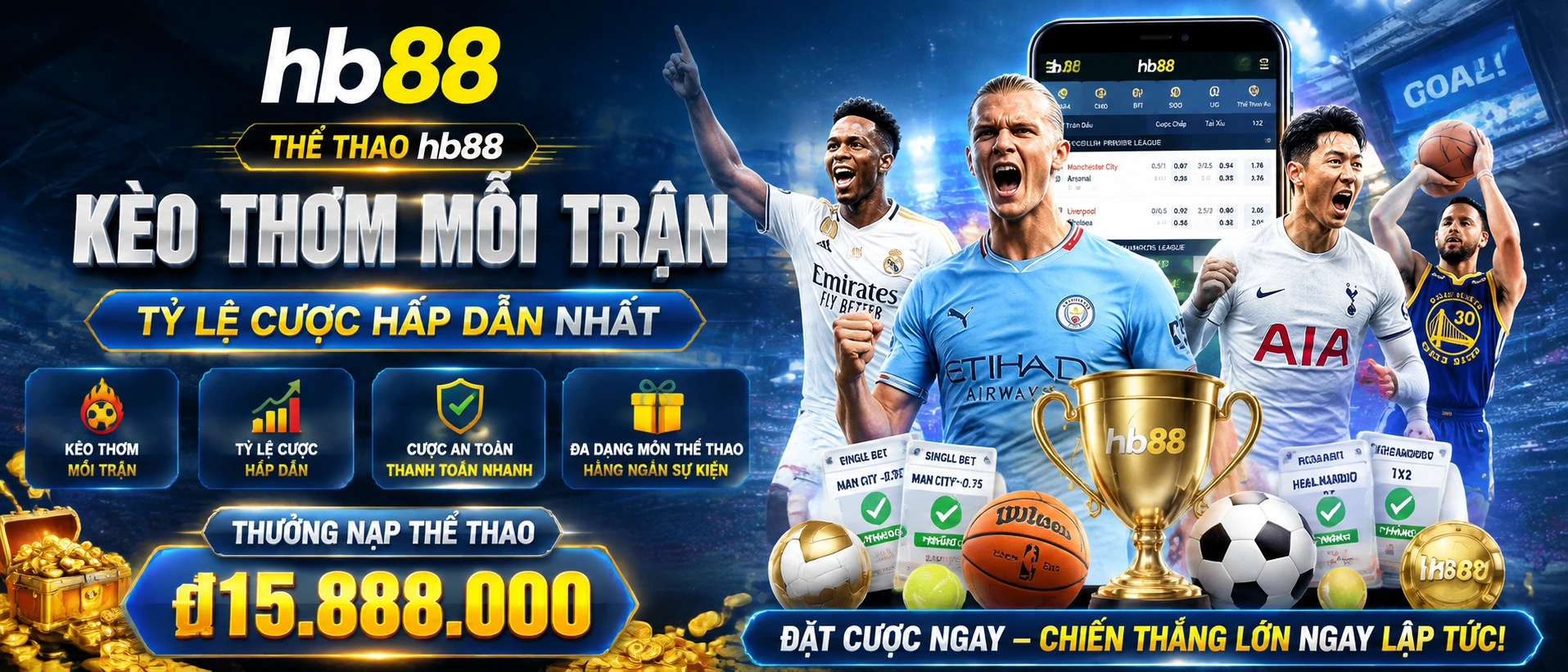 Cá Cược Thể Thao trên mobile với tỷ lệ kèo và lịch thi đấu